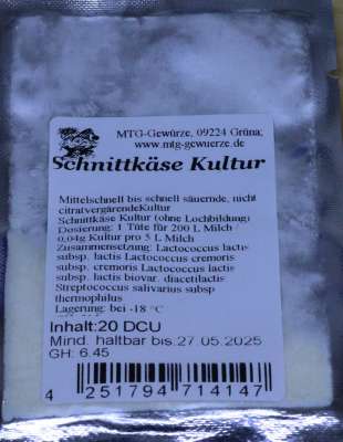 Schnittkäse Kultur kaufen, Chemnitz Käsekulturen, Am Poltermühlenteich